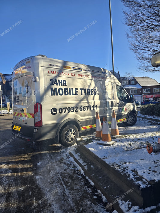 Winter Mobile Tyre Service Van - 24HR Mobile Tyres automotive photograph